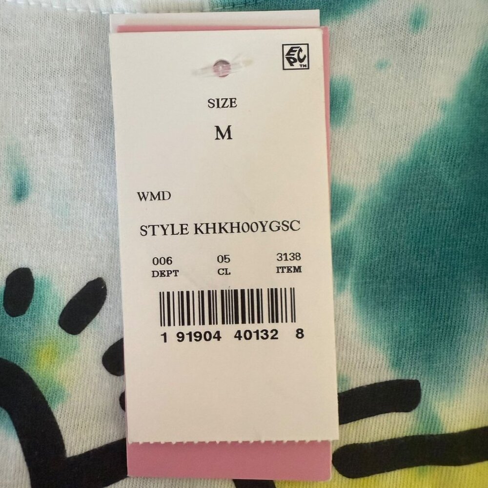 Keith Haring Skateboarding Tie-Dye Shirt Men's Medium Street Art Graphic Tee New - Picture 9 of 11